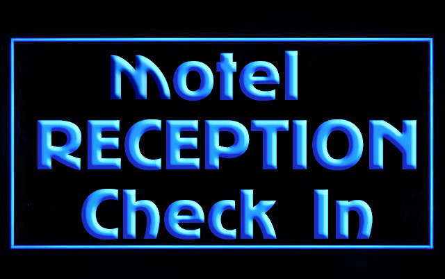 Motel Reception Check In LED Neon Light Sign